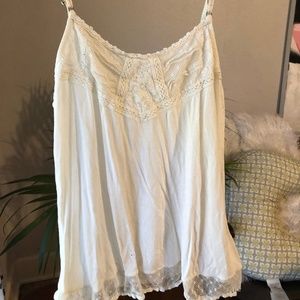 Cream Lace Camisole American Eagle